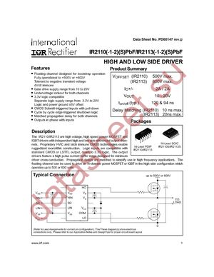 IR21101PBF datasheet  